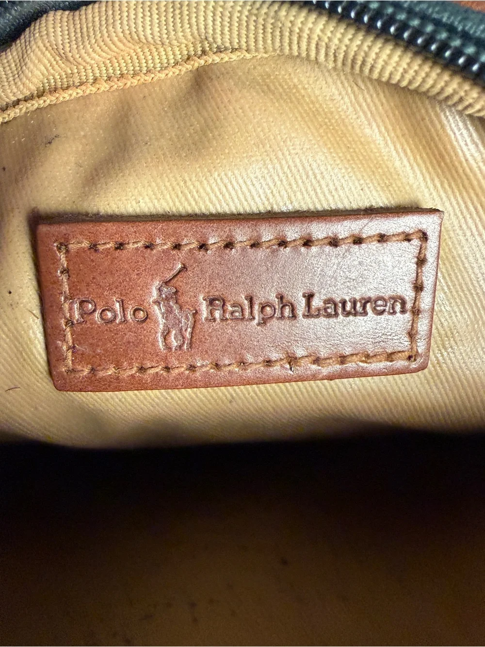 Vintage Polo Ralph Lauren Black Watch Plaid Dome Cosmetic Pouch Clutch Bag
